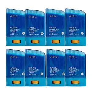 AHC 내추럴 퍼펙션 더블 쉴드 선스틱 22g (SPF 50+) 파랑색 8개