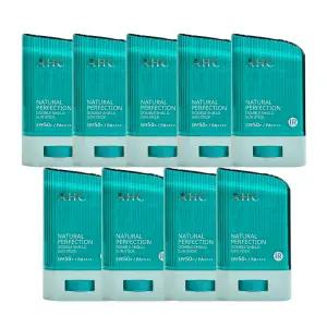 AHC 내추럴 퍼펙션 더블 쉴드 선스틱 22g (SPF 50+) 초록색 9개