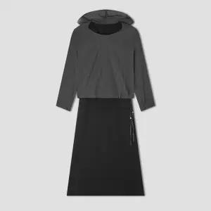 [스타필드 안성 클라비스] 후드 블라우스+슬리브리스 원피스SET CVOWF3703Q