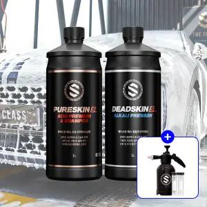 [+폼압축분무기] 퓨어스킨S  데드스킨S 산성 알칼리 프리워시 세트