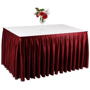 전시장보 테이블스커트 박람회 길이 식탁보 전시장 테이블보
