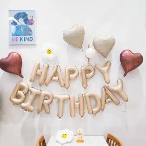 해피벌스데이 풍선 가랜드 세트 생일 홈파티 레터링 데코