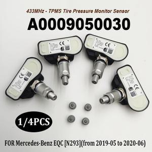 1/4PCS A 0009050030 2013-2019 Mercedes-Benzz S-Class W222용 TPMS 433MHz 타이어 압력 모니터 센서 6700