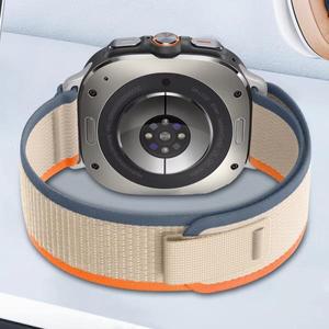 삼성 갤럭시 워치 울트라 47mm용 트레일 루프 스트랩, 공식 노 갭 나일론 팔찌 손목밴드 (2025년형)