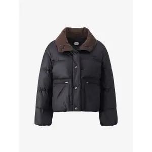 [듀엘](센텀시티점)코듀로이 배색 구스 숏 다운 D254PSG233