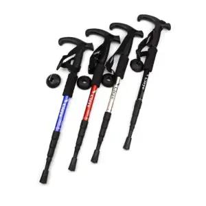 접이식 휴대성 지팡이 일자형 T자형 등산스틱 4단 대량주문