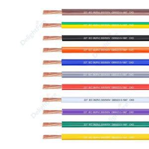 구리 와이어 PVC 싱글 코어 유연한 RV 홈개선 연장 전원 케이블 램프 배터리 클램프용 1m 5m 22AWG 18AWG