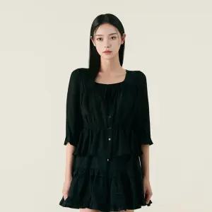 [스타필드 고양 로엠] 7부 소매 코튼 블라우스 RMBLG24R15