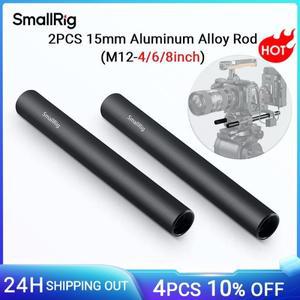 SmallRig 알루미늄 합금 15mm 막대 카메라 레일 10/15/20cm 4/6/8Inch 2 Pcs M12 암나사 1049 DSLR 용 세트