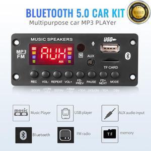 2*25W 50W 증폭기 12V MP3 플레이어 디코더 보드 블루투스 자동차 FM 라디오 모듈 TF USB AUX WMA 핸즈프리