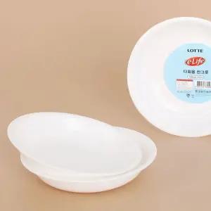 다회용 찬그릇 10개입 12cm/플라스틱/그릇/접시/세트/원형/캠핑/피크닉/소풍/야외/여행용/휴대용