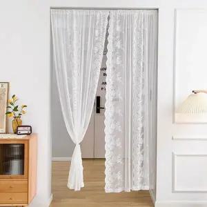 침실 레이스 커튼 하늘하늘 쉬폰 포인트 거실 레이스 커튼 반창 아치형 드레스 가리개 복도 방문 주방 현관