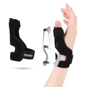 스타보 엄지 스피카 스플린트 브레이스 CMC 데 케르뱅 u2019s 건염 관절염 안정제 조절 가능 오른손 또는