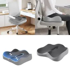 자세교정 메모리폼 방석 꼬리뼈 보호 의자 쿠션 장시간 운전 사무실 학생용