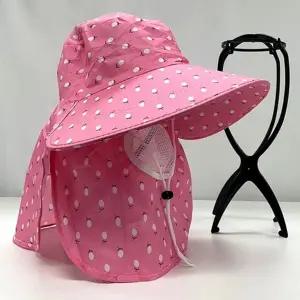 밭일용 자외선 차단 모자 농사용 작업모자 여름철 농업용 햇빛 가리개 모자 목보호 통풍 농부 일체형