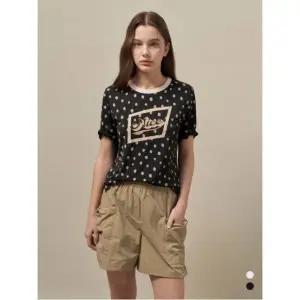 올리비아로렌 도트 프린팅 티셔츠 VVCAS5M4281