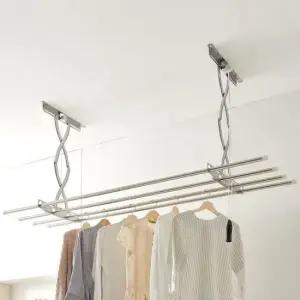 베란다건조대 천장 빨래건조대 올스텐2단 베란다 천정 건조대 봉