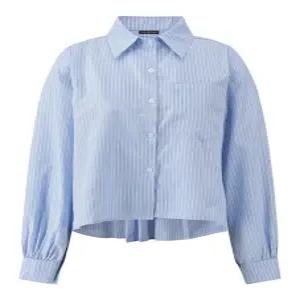 [나인식스뉴욕]스프라이트 오버핏 카라넥 긴팔 셔츠 (NQ1BA005L0)