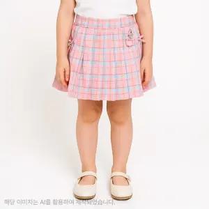 [스타필드 고양]_로엠걸즈리본 체크 주름 스커트 RGWH2555P