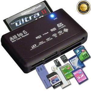 USB 외장형 미니 SDHC M2 MMC XD CF용 올인원 메모리 카드 리더기