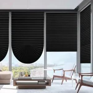 붙이는 암막 블라인드 창문 햇빛가리개 셀프 무타공 종이 베란다 120x120cm