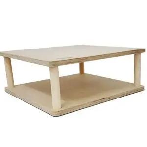 [골드스마일]자작 원목 선반 컴퓨터 데스크 모니터 받침대 다용도선반 수납선반