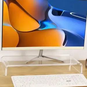 [골드스마일]스탠드 모니터 컴퓨터 받침대 사무용 아크릴 투명 투명거치대