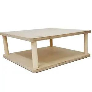 자작 원목 선반 컴퓨터 데스크 모니터 받침대 다용도선반 수납선반