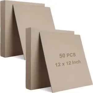 WOPPLXY 50개 북보드 바인더 칩보드 디자이너 헤비 듀티 시트 책 제본 커버용 용품 액자 백킹 DIY 공예품