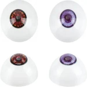 PH PandaHall 2 파리 현실감 있는 눈 큰 32mm 인간 반원형 플라스틱 속이 빈 인공 DIY 공예 인형 할로윈