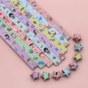 종이접기 별 다채로운 핸드크래프트 행운의 종이 DIY 예술 창의력 아트 공예 해피걸 540매