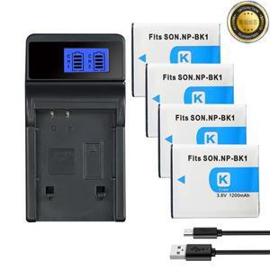 소니 사이버샷 S750 W180 W370 MHS-PM1 CM5 NP BK1 배터리 카메라용 1200mAh