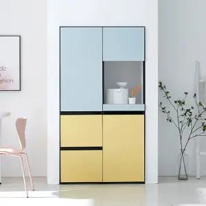 코지 오브제 500서랍형+밥솥수납 LPM 광파 주방수납장