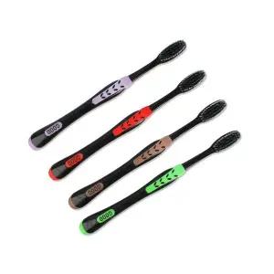 [콩심팥심]검정칫솔 4개입 칫솔 블랙 치과 미세모 세면도구