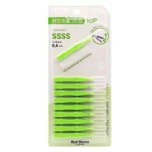 우일 덴탈치간칫솔I형10P SSSS 0.4mm-8700