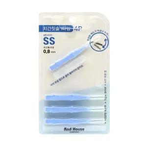 우일 덴탈치간칫솔I형 4P SS 0.8mm-9295