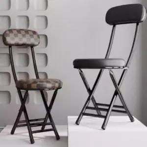 쿠션2 간이 접이식 등받이 심플 종 보조 의자