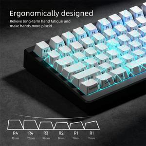 흰색 반투명 거미줄 키캡 측면 조각 맞춤형 기계식 키보드 키캡IMDCraft 패턴