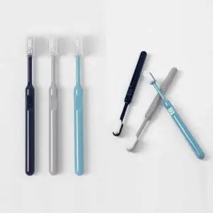 [셀러에이드]부드러운 미세모 칫솔 모란디 컬러 3p 얇은칫솔 위생