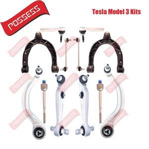 테슬라 모델 3 5YJ3 Y 12피스 프론트 액슬 서스펜션 컨트롤 암 스태빌라이저 링크 타이로드 어셈블리 키트