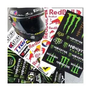 못난이상점 오토바이스티커 헬멧 데칼 바이크 자동차 튜닝스티커 반사 레드불 몬스터에너지 A125