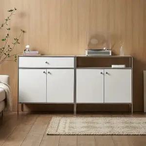 플로이 1600 미드센츄리 높은 도어 서랍 선반 수납장