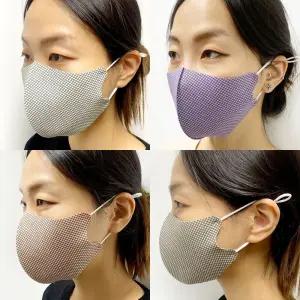 국산 닥터심 폴리우레탄 마스크 남녀공용격자무늬 juu5+5EVT