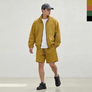 남자 시어서커 쿨썸머 하이넥 바람막이 자켓