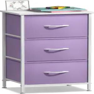 3개의 서랍이 있는 소버스 나이트스탠드 - 가정용 침대 옆 가구 및 액센트 엔드 테이블 상자 침실 액세서리