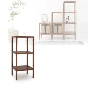 5단선반 나무선반 수납정리대 틈새공간선반 소품장식 3단선반