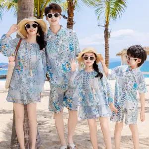 휴양지 가족시밀러룩 해변 비치 패밀리옷 해외여행 패밀리룩