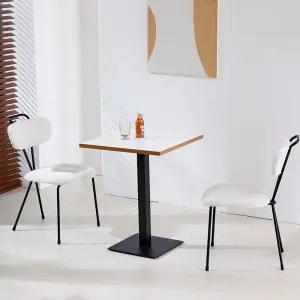 론드 핸들 사각 2인 커피 테이블 세트