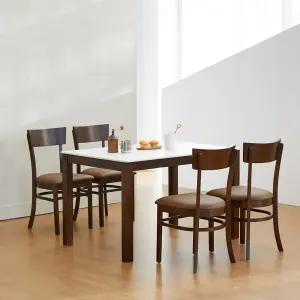 앨빈 민트 1200 4인 세라믹 식탁세트 (의자4개)