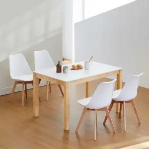 앨빈 윌슨 1200 4인 세라믹 식탁세트 (의자4개)